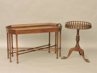 Lot 397 - A reproduction mahogany occasional table