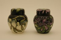 Lot 1203 - Two small Moorcroft pottery ginger jars