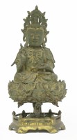 Lot 138 - A gilt bronze bodhisattva