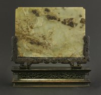 Lot 113 - A Chinese jade plaque