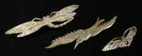 Lot 109 - A French Art Nouveau carved horn moth brooch