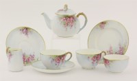 Lot 5 - A Royal Worcester tea set for two