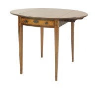 Lot 338 - A George III mahogany inlaid Pembroke table