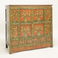 Lot 344 - A Tibetan painted cabinet