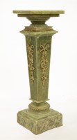 Lot 356 - An Empire-style green onyx pedestal