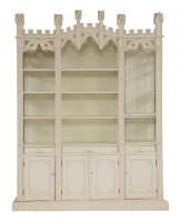Lot 403 - A Gothic-style painted bookcase