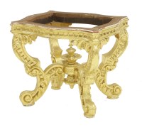 Lot 371 - A carved and giltwood stool