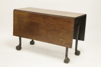 Lot 408 - A George III mahogany drop-leaf table