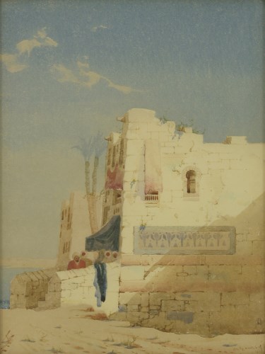 Lot 224 - Augustus Osbourne Lamplough (1877-1930)
'ON THE BANKS OF THE NILE';
'A STREET IN CAIRO';
'A STREET IN BULAK'
Three