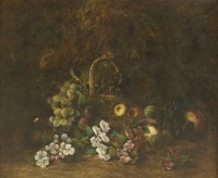 Lot 249 - Follower of George Clare
A STILL LIFE OF A BASKET OF FRUIT AND FLOWERS
Oil on canvas
58 x 68cm