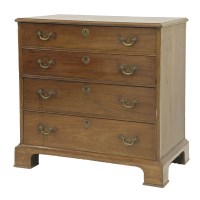 Lot 415 - A George III mahogany chest