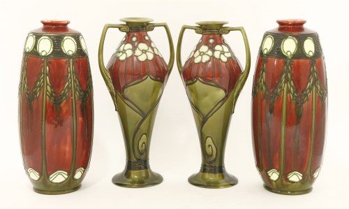 Lot 11 - A pair of Minton Secessionist vases