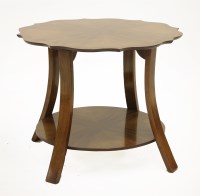 Lot 250 - An Art Deco circular top coffee table