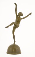 Lot 152 - A metal nude dancer