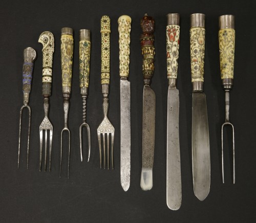 Lot 36 - Ten knives and forks