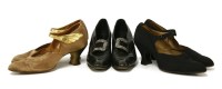 Lot 1423 - Three pairs of vintage shoes