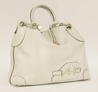 Lot 1107 - An Anya Hindmarch 'Elrod' large white leather handbag
