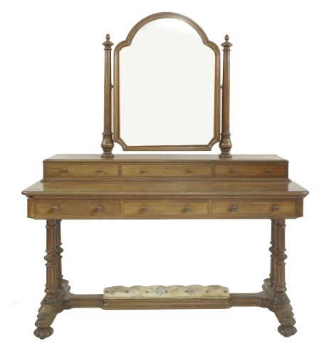 Lot 327 - A Victorian mahogany dressing table