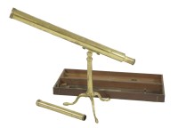 Lot 71 - A brass telescope on stand