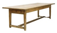 Lot 322 - A sycamore refectory table