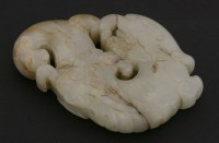 Lot 128 - A fine jade carving