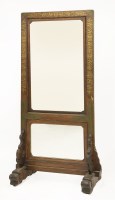 Lot 248 - A Chinese cheval mirror