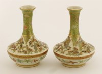 Lot 303 - A pair of Tokyo 'Satsuma' vases