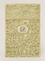 Lot 172 - A Chinese Canton ivory card case