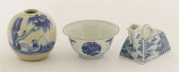 Lot 363 - Three Chinese blue and white ceramics