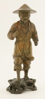 Lot 377 - A Chinese wood carving