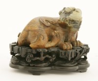 Lot 379 - A Chinese hardstone carving
