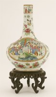 Lot 389 - A Chinese famille rose water bottle