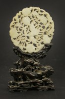 Lot 132 - A Chinese jade plaque