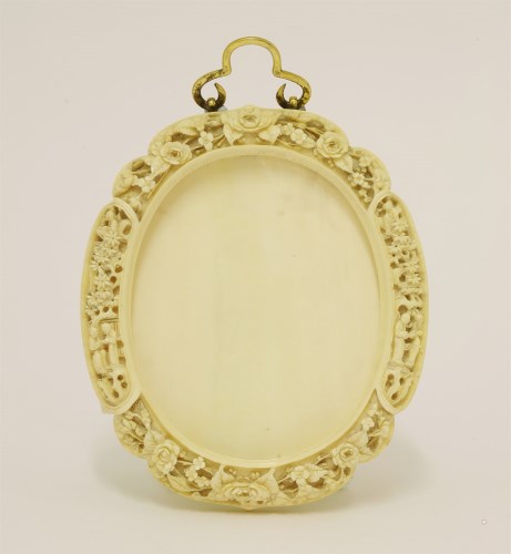 Lot 274 - A Canton carved ivory picture frame
second half of the 19th century