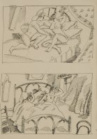 Lot 53 - Michael Rothenstein RA (1908-1993)
'BEFORE AND AFTER'
Two pen and ink drawings on one sheet
each approximately 9 x 13cm