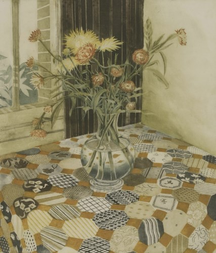 Lot 23 - *Richard Bawden (b.1936)
FLOWERS AND PATCHWORK
Etching and aquatint