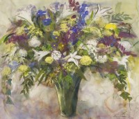 Lot 100 - Ann Oram (b.1956)
SPRING FLOWERS
Signed and dated 94 l.r.