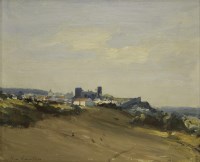 Lot 279 - Ian Houston (b.1934)
'OBIDOS IN  AFTERNOON LIGHT (PORTUGAL)'
