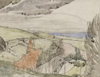 Lot 112 - John Nash RA (1893-1977)
'DISTANT VIEW OF A BAY 11'
Pen and ink and watercolour
19 x 24.5cm

*Artist's Resale Right may apply to this lot.