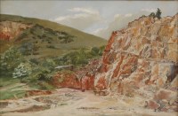Lot 201 - Samuel John Lamorna Birch RA RWS (1869-1955)
'MERRY VALE RUSTIC QUARRY'
Inscribed with title on old label verso