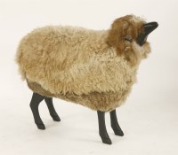 Lot 659 - A sheep footstool