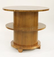 Lot 276 - An Art Deco walnut circular centre table