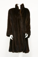 Lot 1404 - A chestnut brown full-length mink coat
