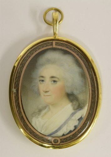 Lot 138 - Attributed to John Barry (fl.1784-1827)
PORTRAIT OF A LADY