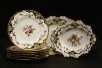 Lot 609 - A set of nine Royal Crown Derby dessert plates