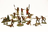 Lot 502 - Fourteen Lineol cowboys and indians