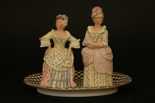 Lot 348 - A pair of Minton Snuffers ‘The Rivals’