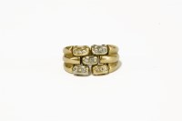 Lot 205 - A Portuguese gentlemen's gold link ring