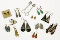 Lot 258 - A collection of earrings