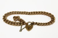 Lot 221 - A 9ct gold curb link bracelet